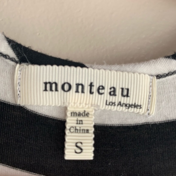 MAXI DRESS BLACK WHITE PANEL S - Picture 3 of 7